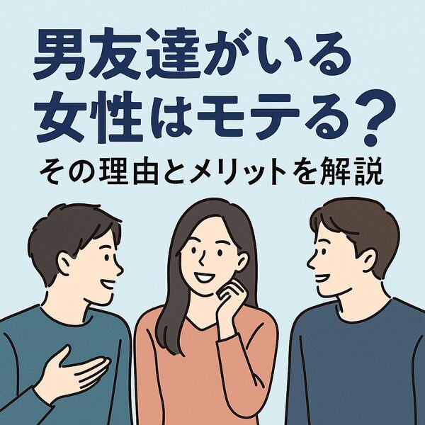 【恋愛傾向を分析】男友達がいる女性はモテる