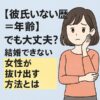 【彼氏いない歴＝年齢】