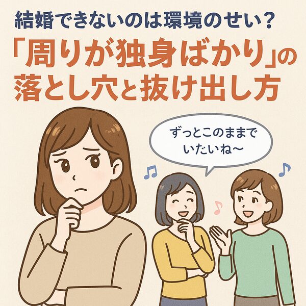 周りが独身ばかり婚活