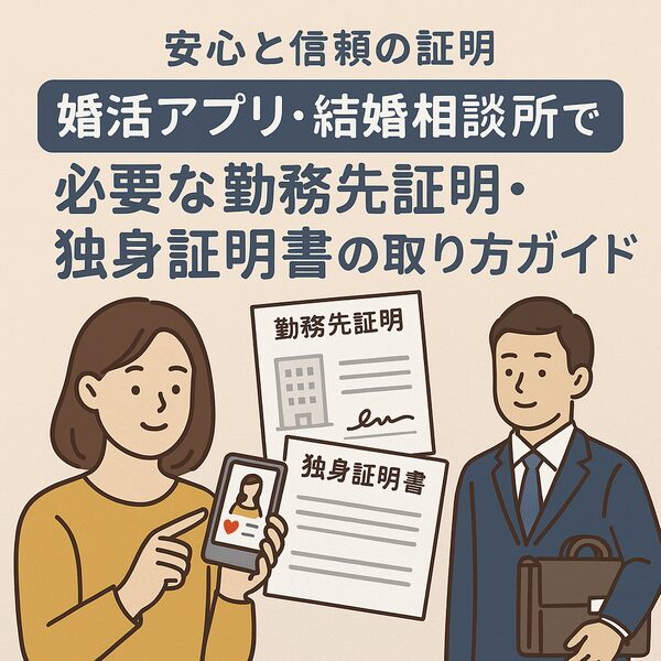 【安心と信頼の証明】婚活アプリ・結婚相談所で必要な勤務先証明・独身証明書の取り方ガイド