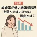【注意】成婚率が低い結婚相談所を選んではいけない理由とは？