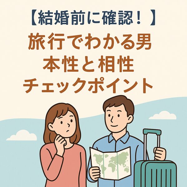 【結婚前に確認！】旅行でわかる男性の本性と相性チェックポイント