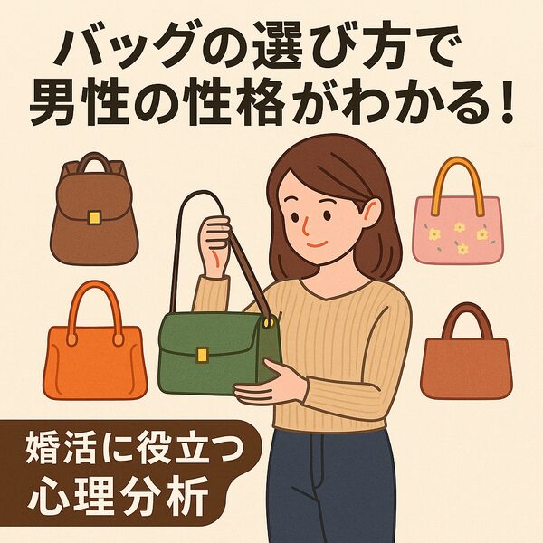 【バッグ選びで性格丸わかり】男性の恋愛傾向やライフスタイルが判明！